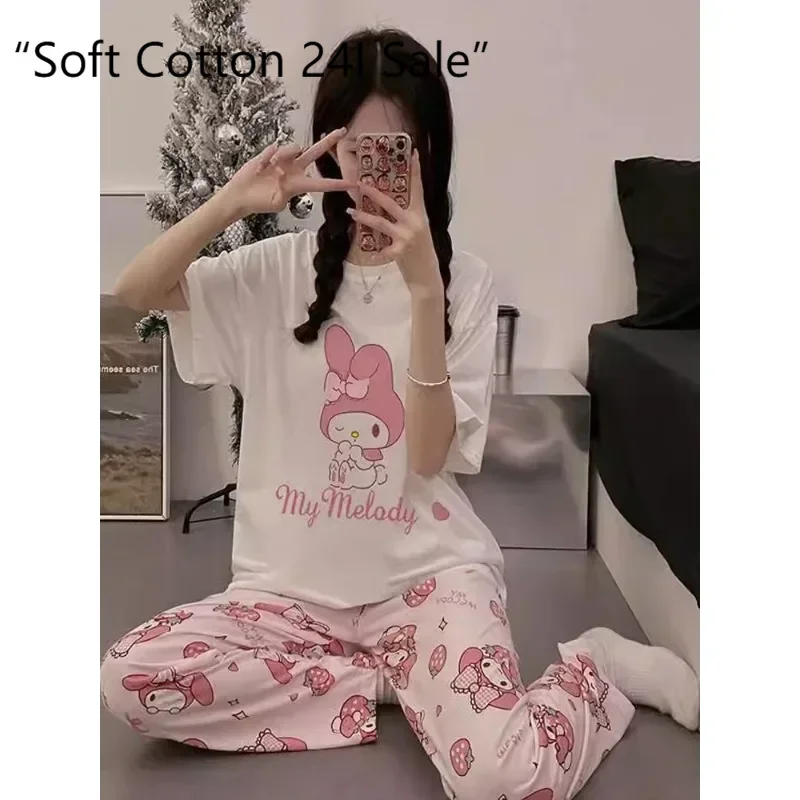 Pink cartoon cute Melody pajamas set, summer new cotton casual loungewear set, Sanrio cartoon pajamas, Melody pajamas
Pink cartoon cute Melody pajamas set, summer new cotton casual loungewear set, Sanrio cartoon pajamas, Melody pajamas