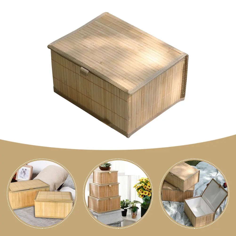 Lidded Bamboo Storage Baskets Woven Desk ganizer Large Capacity Home Sundries Holder Basket Toilet Paper H Towels Media
Lidded Bamboo Storage Baskets Woven Desk ganizer Large Capacity Home Sundries Holder Basket Toilet Paper H Towels Media