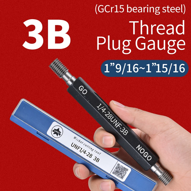 1PCS 3B 1''9/16 1''5/8 1''11/16 1''3/4 1''13/16 1''7/8 1''15/16 2''- UN/UNC/UNEF America Standard Fine Tooth Thread Plug Gauge
1PCS 3B 1''9/16 1''5/8 1''11/16 1''3/4 1''13/16 1''7/8 1''15/16 2''- UN/UNC/UNEF America Standard Fine Tooth Thread Plug Gauge