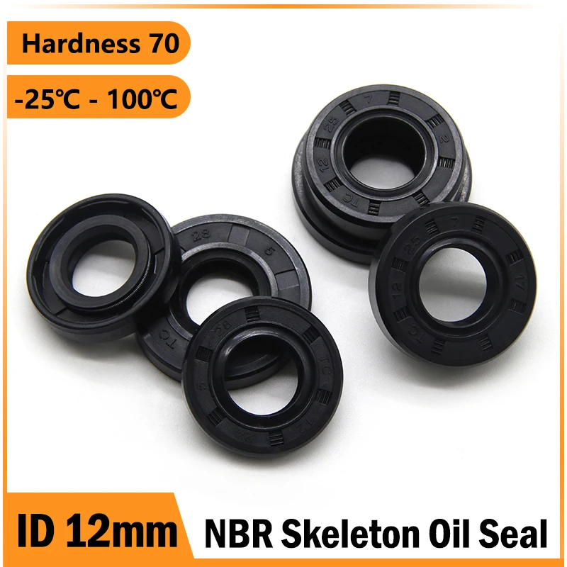 ID12mm NBR Oil Seals TC-12*18/19/20/21/22/23/24/25/26/28/30/32/35*4/5/6/7/8/10 Nitrile Rubber Shaft Double Lip Sealing Gasket
ID12mm NBR Oil Seals TC-12*18/19/20/21/22/23/24/25/26/28/30/32/35*4/5/6/7/8/10 Nitrile Rubber Shaft Double Lip Sealing Gasket