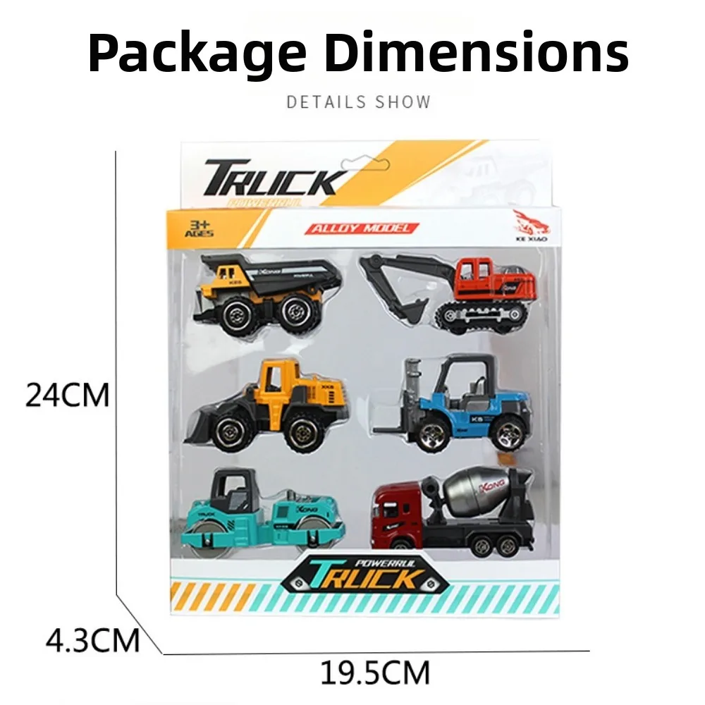 6pcs/set New 1:64 Alloy Engineering Truck Loader Mini 2 Styles Vehicle Excavator Tractor Classic Construction Car Model
6pcs/set New 1:64 Alloy Engineering Truck Loader Mini 2 Styles Vehicle Excavator Tractor Classic Construction Car Model