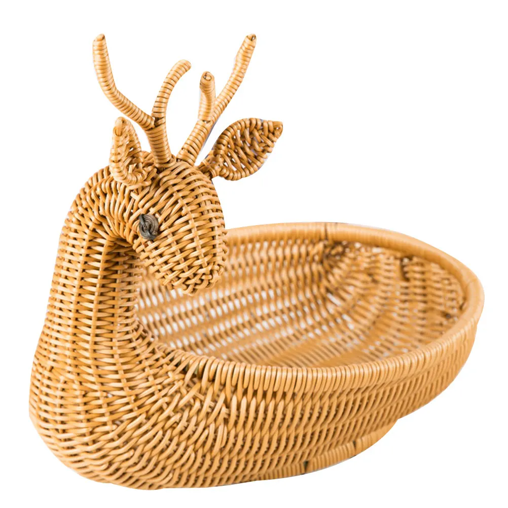Fruit Storage Basket Bread Simulation Rattan Woven Organizer Desktop Container Kitchen Simulation Rattan Basket Tableware Holder
Fruit Storage Basket Bread Simulation Rattan Woven Organizer Desktop Container Kitchen Simulation Rattan Basket Tableware Holder