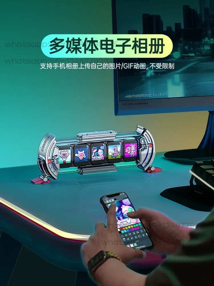Divoom Dianyin Time Gate Any Screen Electronic Calendar E-sports Desktop Decoration Technology Glow Tube Clock
Divoom Dianyin Time Gate Any Screen Electronic Calendar E-sports Desktop Decoration Technology Glow Tube Clock