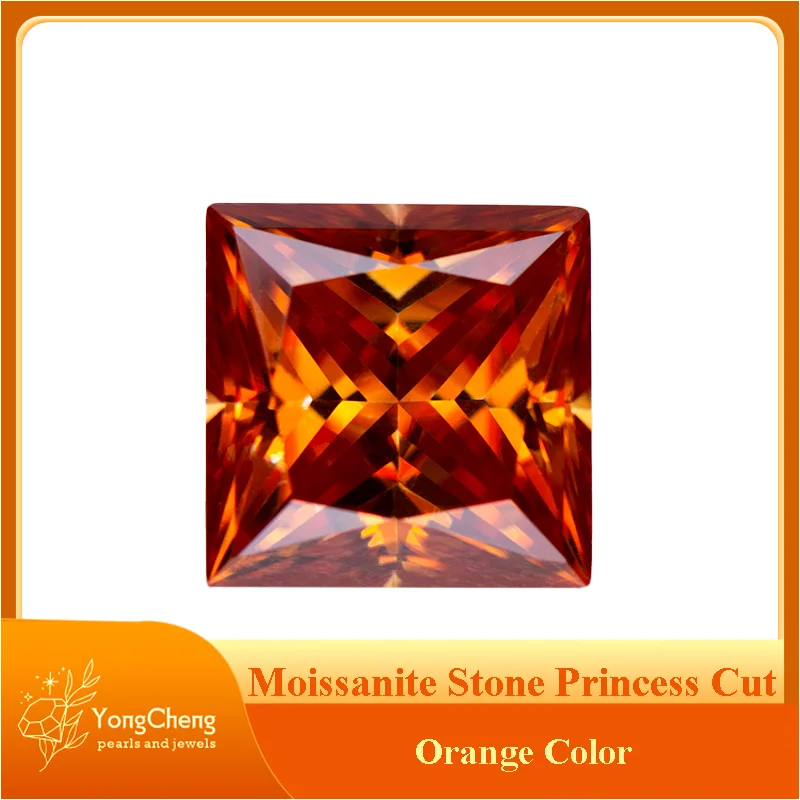 Moissanite Stone Princess Cut Orange Color Lab Grown Diamond Charms DIY Jewelry Making Materials with GRA Certificate
Moissanite Stone Princess Cut Orange Color Lab Grown Diamond Charms DIY Jewelry Making Materials with GRA Certificate