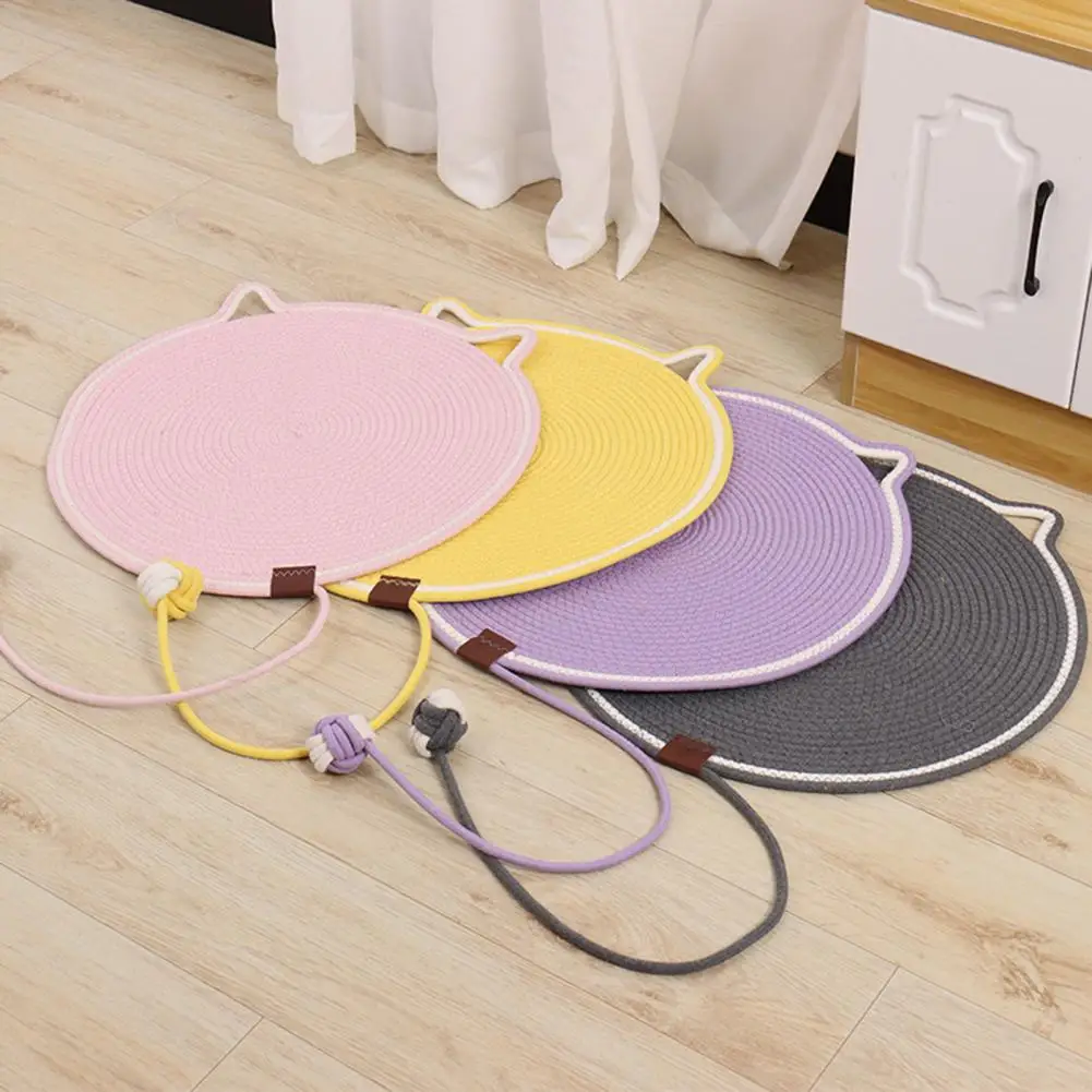 35cm Diameter Cat Scratcher Cat Scratching Mat Natural Cotton Rope Cat Scratching Pad with Toy Ball for Indoor Cats for Playful
35cm Diameter Cat Scratcher Cat Scratching Mat Natural Cotton Rope Cat Scratching Pad with Toy Ball for Indoor Cats for Playful