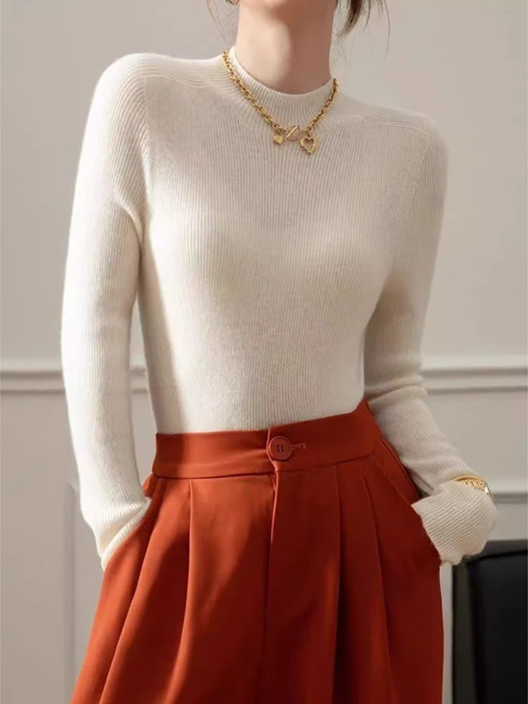 AOSSVIAO 2026 Autumn Winter Turtleneck Sweater Women Knitting Pullovers Solid Color Warm Jumper Women's Slim Casual Korean Tops
AOSSVIAO 2026 Autumn Winter Turtleneck Sweater Women Knitting Pullovers Solid Color Warm Jumper Women's Slim Casual Korean Tops