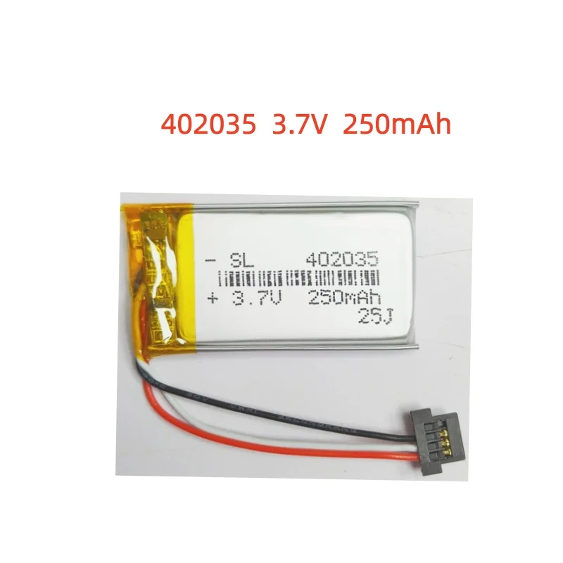 3Pin 402035 3.7V 250mAh Small Size Lipo Rechargeable Battery Lithium Polymer For MP3 Bluetooth MID headset headphone video pen
3Pin 402035 3.7V 250mAh Small Size Lipo Rechargeable Battery Lithium Polymer For MP3 Bluetooth MID headset headphone video pen