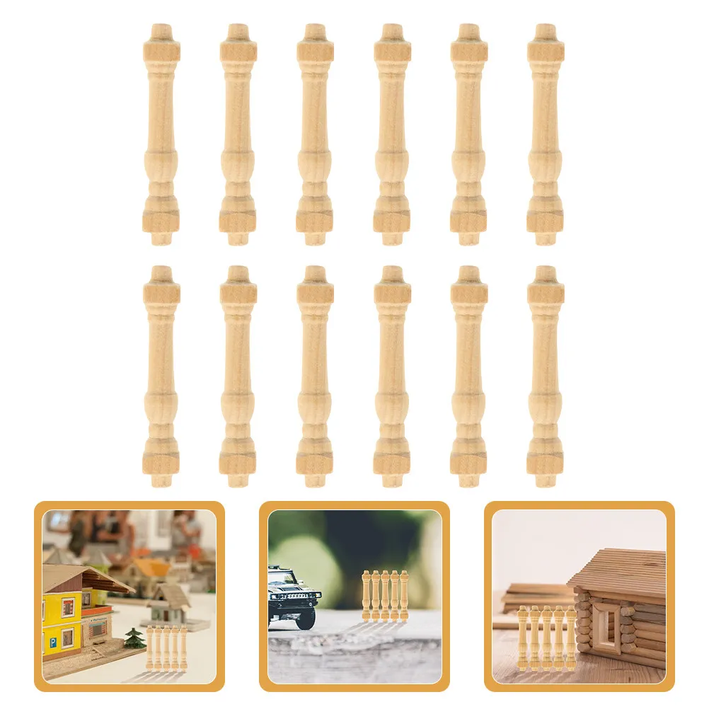 24Pcs Smooth Wooden Dollhouse Miniature Spindles 1:12 Scale Realistic Architectural Handrails for DIY Staircase Balcony Bedroom
24Pcs Smooth Wooden Dollhouse Miniature Spindles 1:12 Scale Realistic Architectural Handrails for DIY Staircase Balcony Bedroom