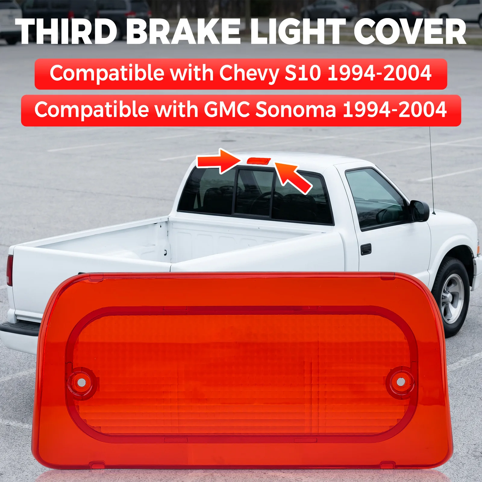 For Chevy S10 Sonoma 1994 1995 1996 1997 1998-2004 Car Third High Brake Stop Light Cover Rear 3rd Brake Light Stop Lamp Cover
For Chevy S10 Sonoma 1994 1995 1996 1997 1998-2004 Car Third High Brake Stop Light Cover Rear 3rd Brake Light Stop Lamp Cover