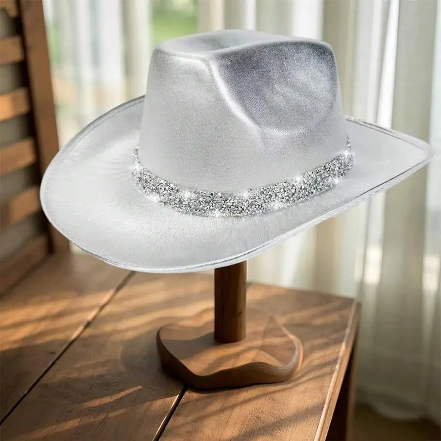 Sparkly Rhinestone Western Cowgirl Fedora Hat For Adults Party Club Casual Wear
Sparkly Rhinestone Western Cowgirl Fedora Hat For Adults Party Club Casual Wear