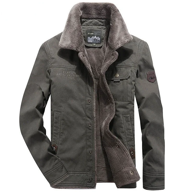 Plus Size Winter Men Warm Cotton Jacket Thick Fleece Casual Military Outwear Faux lamb Fur Parka New Arrival
Plus Size Winter Men Warm Cotton Jacket Thick Fleece Casual Military Outwear Faux lamb Fur Parka New Arrival
