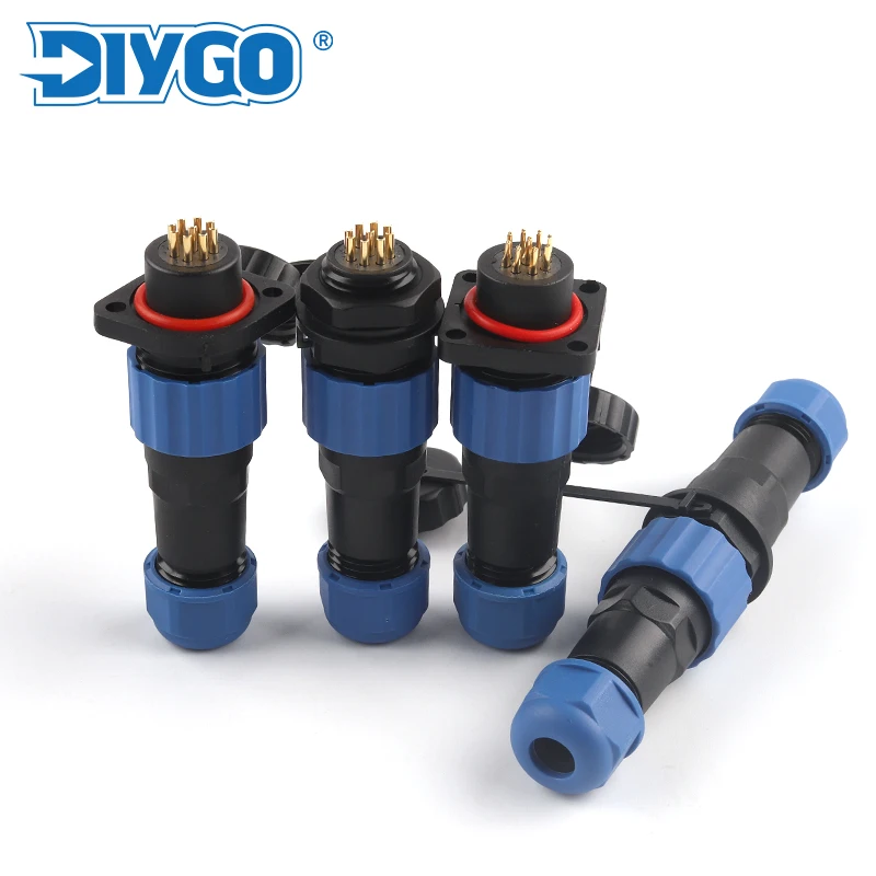 SP16 IP68 2-9 Pin Welded Waterproof Connector Electrical Equipment Panel Mount Male Female plug socket For Cable 6-8mm DIY GO
SP16 IP68 2-9 Pin Welded Waterproof Connector Electrical Equipment Panel Mount Male Female plug socket For Cable 6-8mm DIY GO