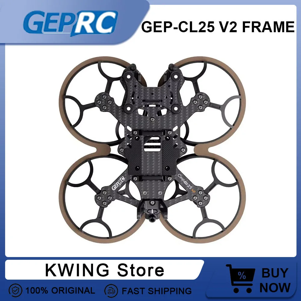 GEPRC CL25 V2 GEP-CL25 V2 CineLog 2.5-дюймовый комплект рамы с заменяемыми аксессуарами для квадрокоптера FPV, фристайл-дрона, радиоуправляемой модели, гоночного дрона
GEPRC CL25 V2 GEP-CL25 V2 CineLog 2.5-дюймовый комплект рамы с заменяемыми аксессуарами для квадрокоптера FPV, фристайл-дрона, радиоуправляемой модели, гоночного дрона