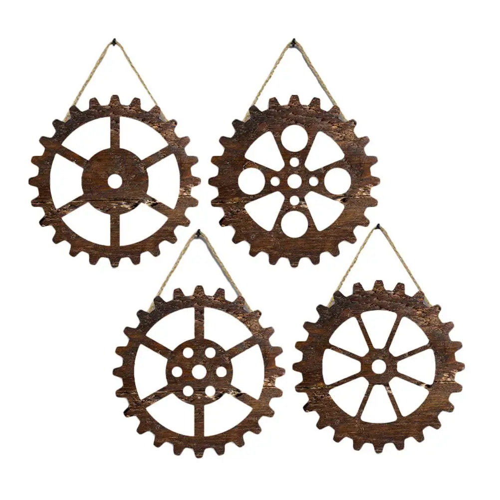 4 Pcs Retro Gear Wall Hanging Office Adornment Industrial Decor Decorate Poplar Board
4 Pcs Retro Gear Wall Hanging Office Adornment Industrial Decor Decorate Poplar Board