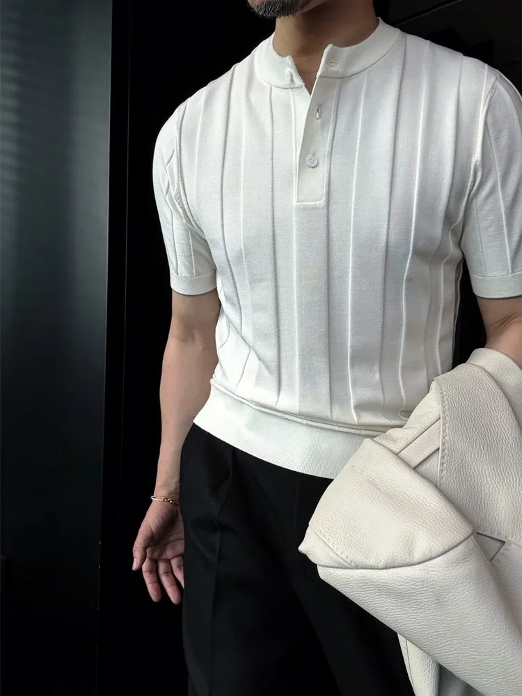 Comfortable Henry Collar ort Sve Knitwear Men's Slim Fit Luxury f Sve Sweater Pure Color Autumn Season Casual Sle
Comfortable Henry Collar ort Sve Knitwear Men's Slim Fit Luxury f Sve Sweater Pure Color Autumn Season Casual Sle