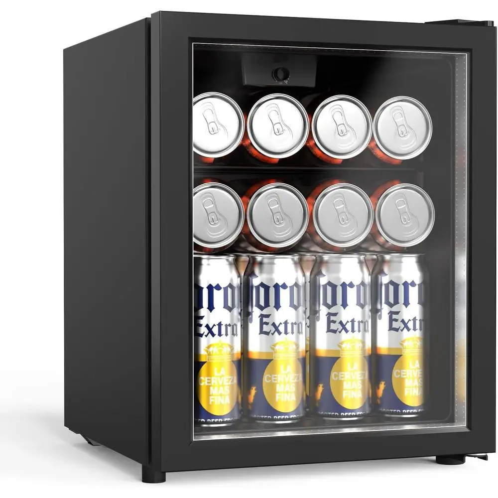 Compact 28-Can Beverage Refrigerator with Glass Door, Adjustable Shelves, Ideal for Bedrooms, Bars, Offices, 43-64°F Temperature
Compact 28-Can Beverage Refrigerator with Glass Door, Adjustable Shelves, Ideal for Bedrooms, Bars, Offices, 43-64°F Temperature