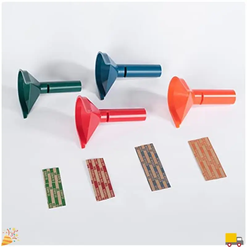 Coin Sorter With Coin Wrappers With 150Pcs Coin Rolls Wrappers Assorted Plastic For All Coins
Coin Sorter With Coin Wrappers With 150Pcs Coin Rolls Wrappers Assorted Plastic For All Coins