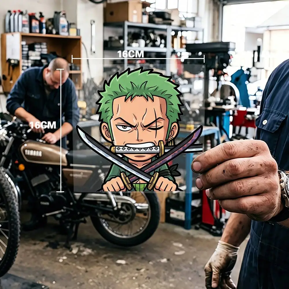 Anime One Piece Roronoa Zoro Waterproof Stickers For Decorating Car Windows Motorcycles And Computers.
Anime One Piece Roronoa Zoro Waterproof Stickers For Decorating Car Windows Motorcycles And Computers.