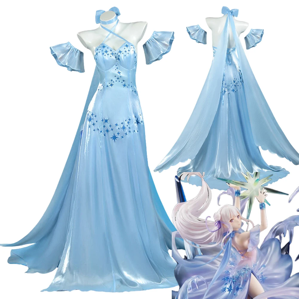Anime Re Zero Cosplay Emilia Dress Costume Role-playing Clothing Women Female Blue Fantasia Outfits Halloween Carnival Suits
Anime Re Zero Cosplay Emilia Dress Costume Role-playing Clothing Women Female Blue Fantasia Outfits Halloween Carnival Suits