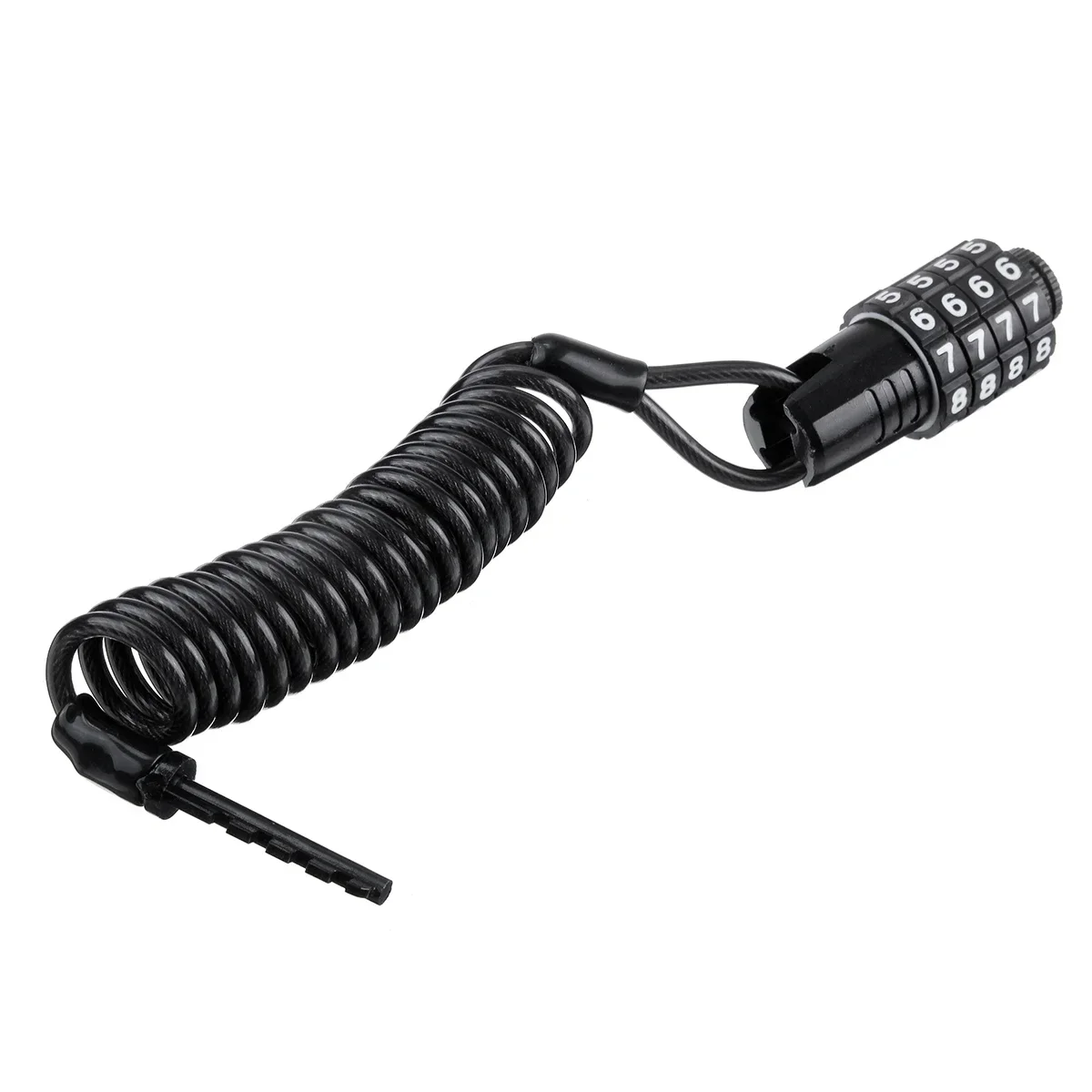 Digit Combination Lock Portable Spring Anti-theft Bicycle Motorcycle Spiral Steel Cable Lock Wire Security Lock 4 Resettable
Digit Combination Lock Portable Spring Anti-theft Bicycle Motorcycle Spiral Steel Cable Lock Wire Security Lock 4 Resettable
