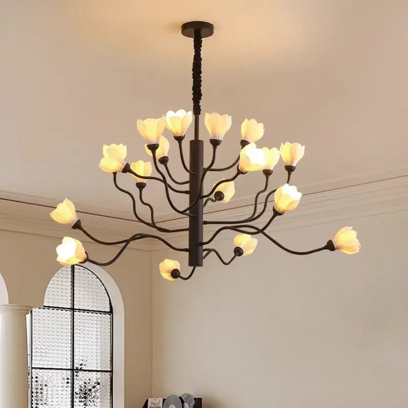 Led Tulip flower Ceramic Chandelier retro tree Branch hanging lamp Living Room Gold Black Art Home loft Hotel Lobby ceiling lamp
Led Tulip flower Ceramic Chandelier retro tree Branch hanging lamp Living Room Gold Black Art Home loft Hotel Lobby ceiling lamp