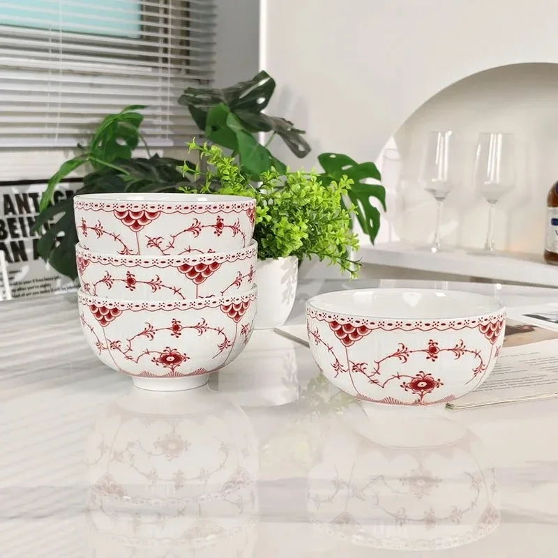 Set of Four Bone China Rice Bowls 4.5 Inch Home Dining Bowls Durable and Elegant for Daily Use and Family Gatherings
Set of Four Bone China Rice Bowls 4.5 Inch Home Dining Bowls Durable and Elegant for Daily Use and Family Gatherings