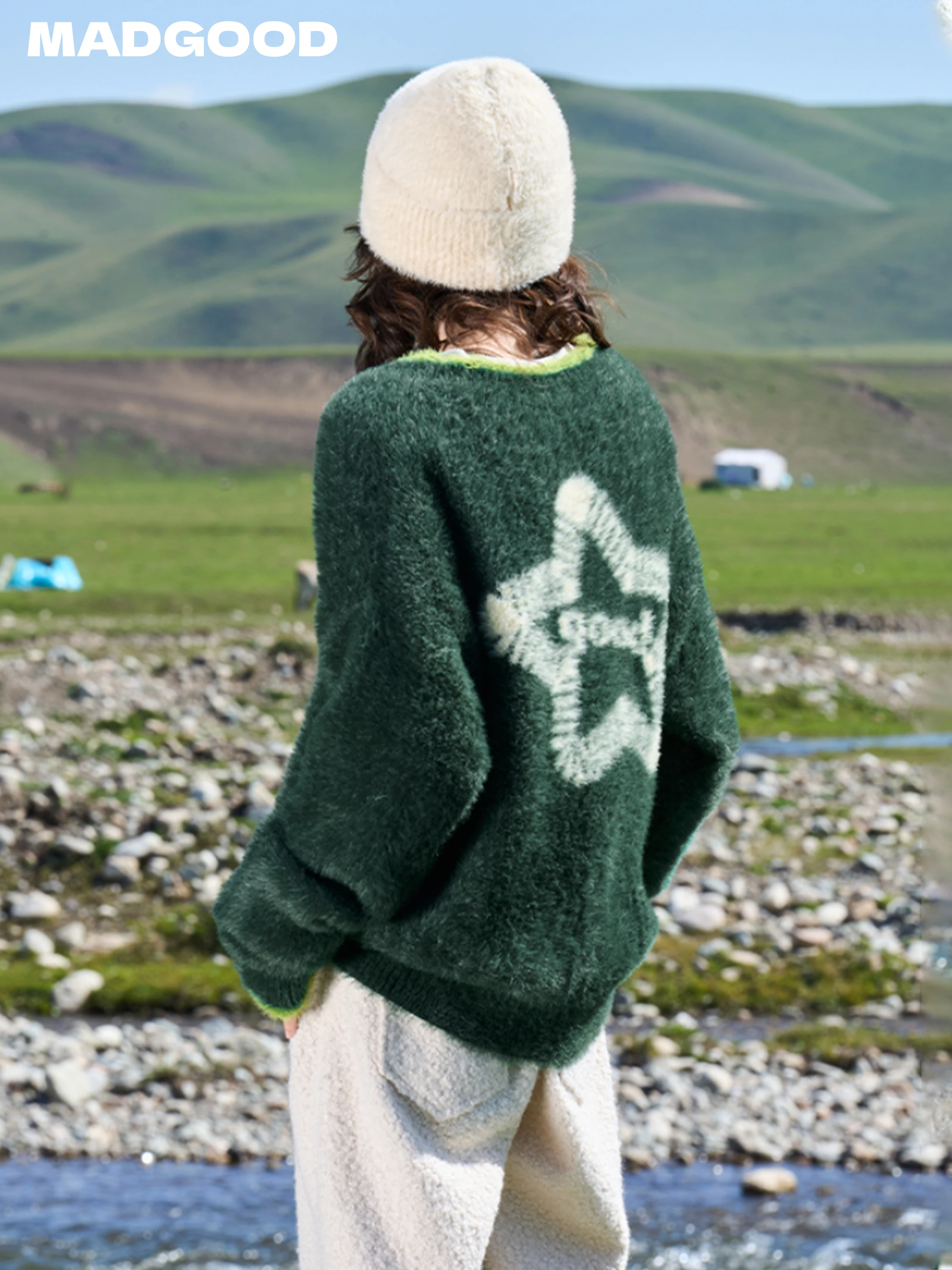 Maood Street Sle round Ne Pullover Sweater High Densi Faux Fur with Star Logo Autumn Winter Thiened Long Sve Top
Maood Street Sle round Ne Pullover Sweater High Densi Faux Fur with Star Logo Autumn Winter Thiened Long Sve Top