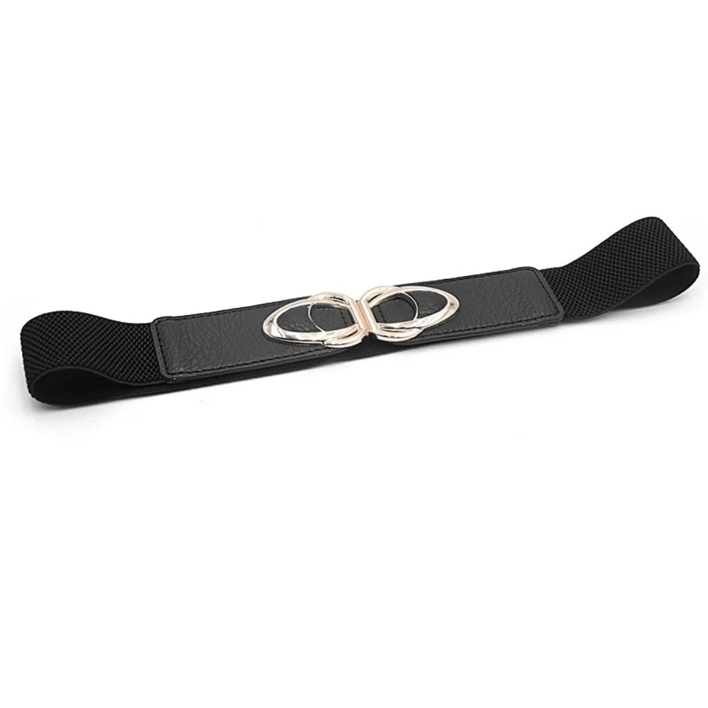 Useful Metal Buckle Elastic Wide Belts Solid Color Comfortable Stretch Waistband Waist Defining Dress Belt Coat Accessories
Useful Metal Buckle Elastic Wide Belts Solid Color Comfortable Stretch Waistband Waist Defining Dress Belt Coat Accessories