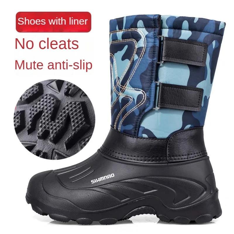 Winter outdoor thick waterproof, anti slip, wear-resistant fishing snow boots with plush insulation for hiking, hunting and fish
Winter outdoor thick waterproof, anti slip, wear-resistant fishing snow boots with plush insulation for hiking, hunting and fish