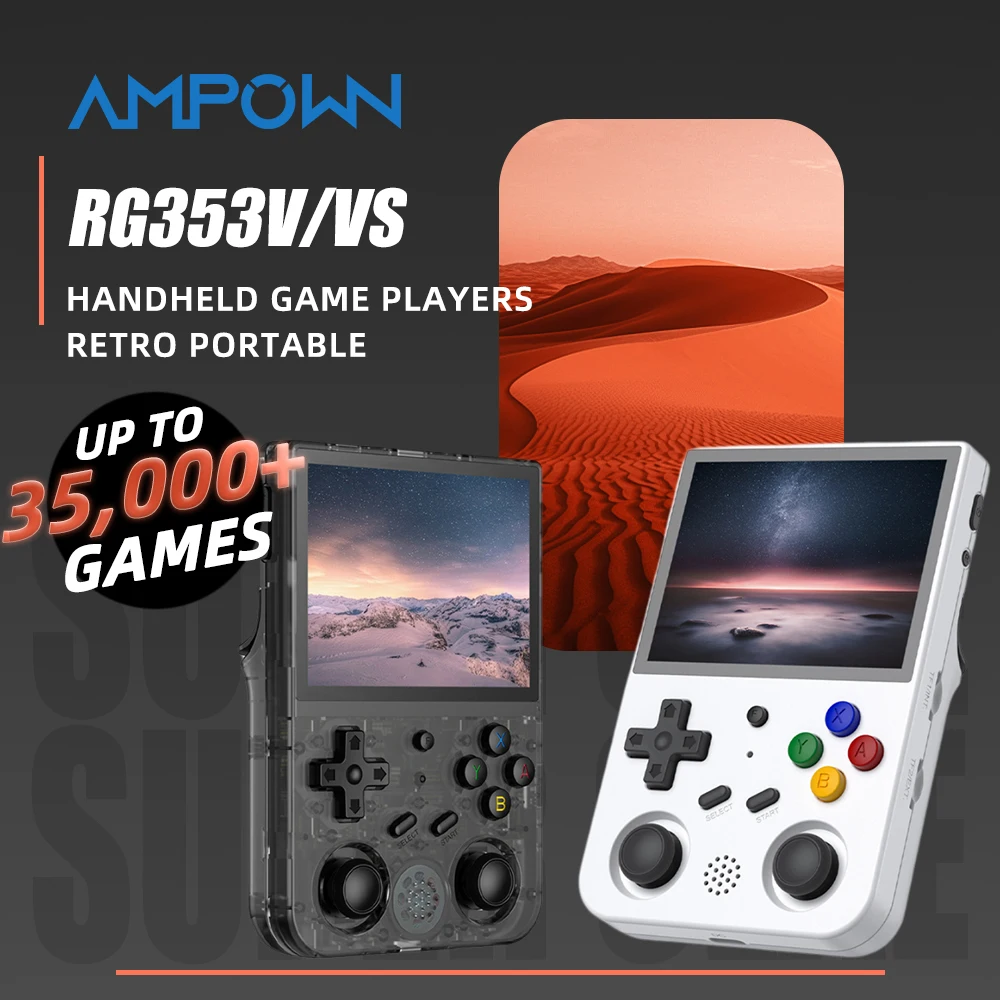 AMPOWN Anbernic RG353V/VS Handheld Game Players 2.8''Touch Screen Portable Retro Video Game Console Android 11 Linux Dual System
AMPOWN Anbernic RG353V/VS Handheld Game Players 2.8''Touch Screen Portable Retro Video Game Console Android 11 Linux Dual System