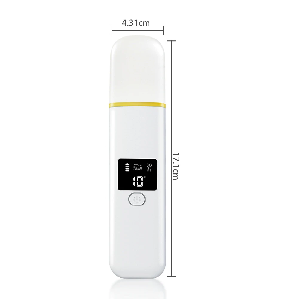 Ultrasonic Skin Scrubber Vibration Face Spatula Blackhead Remover Shovel Clean Cavitation Peeling Facial Lifting skin care
Ultrasonic Skin Scrubber Vibration Face Spatula Blackhead Remover Shovel Clean Cavitation Peeling Facial Lifting skin care
