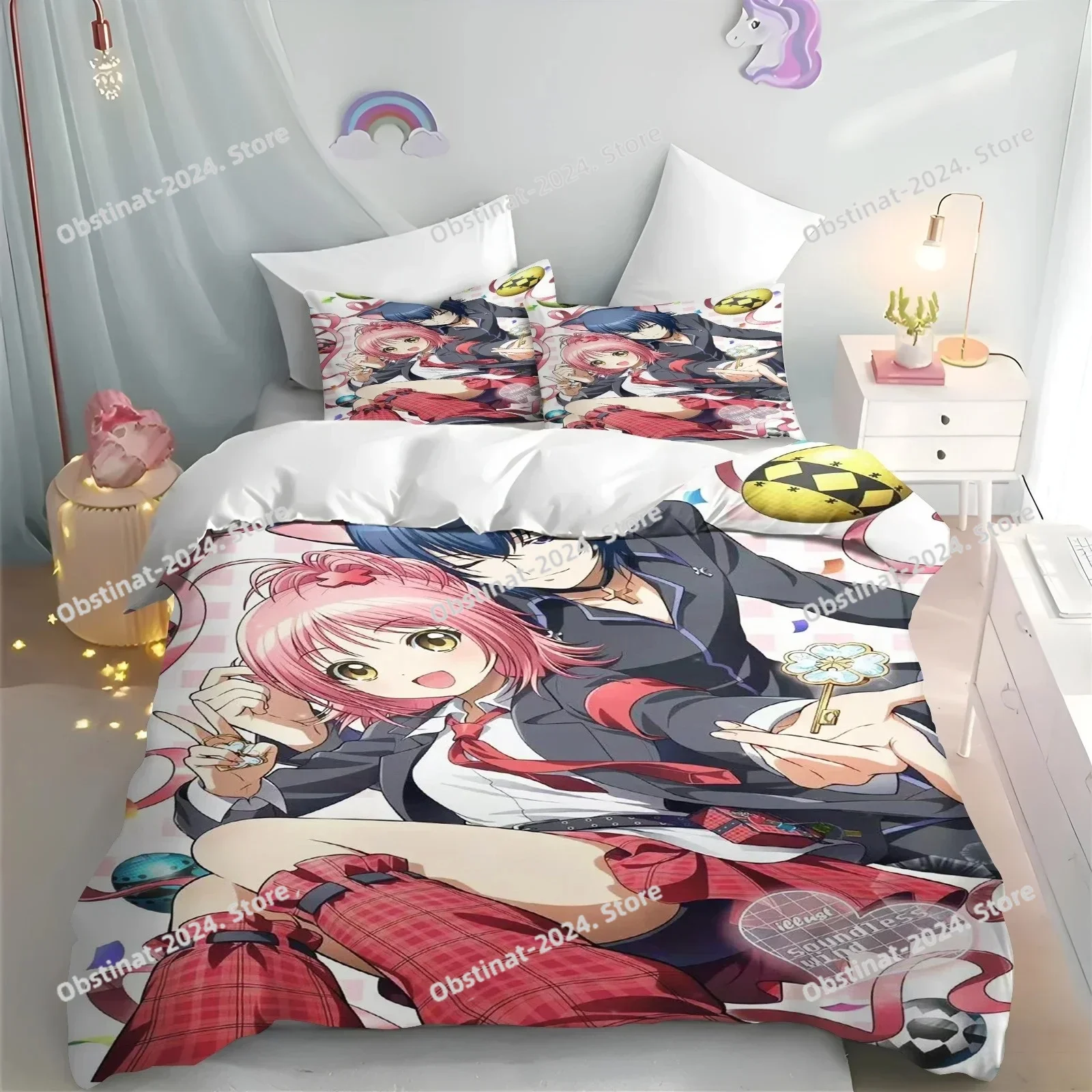 3D Anime Cartoon Shugo Chara 3-Piece Set Children Hinamori Amu Breathable Animation Bedding set Soft Quilt Cover Queen King Size
3D Anime Cartoon Shugo Chara 3-Piece Set Children Hinamori Amu Breathable Animation Bedding set Soft Quilt Cover Queen King Size