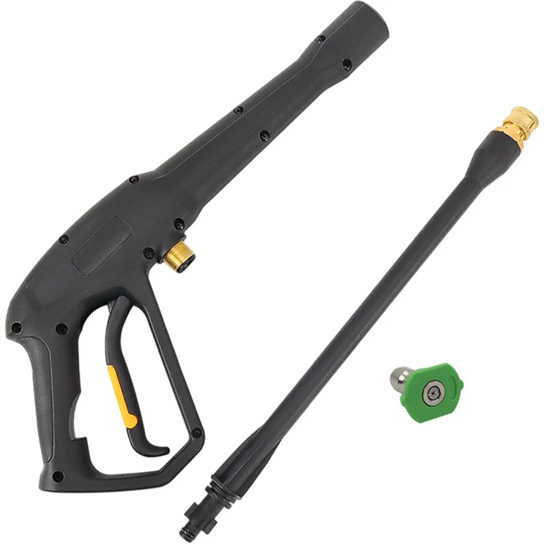 Replacement Pressure Washer Gun Lance Nozzle Car Washer Gun Water Spray Gun High Pressure Water Gun M22 Inlet Fitting Connector
Replacement Pressure Washer Gun Lance Nozzle Car Washer Gun Water Spray Gun High Pressure Water Gun M22 Inlet Fitting Connector