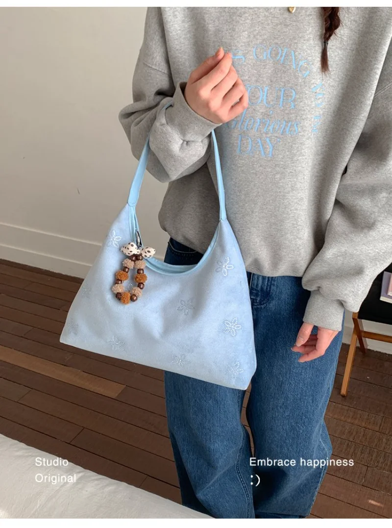 CEEKAY 2026 Fashion Faux Suede Underarm Bag, Multi-color Embroidered Crossbody Bag, Versatile Daily Handbag for Women Purse
CEEKAY 2026 Fashion Faux Suede Underarm Bag, Multi-color Embroidered Crossbody Bag, Versatile Daily Handbag for Women Purse