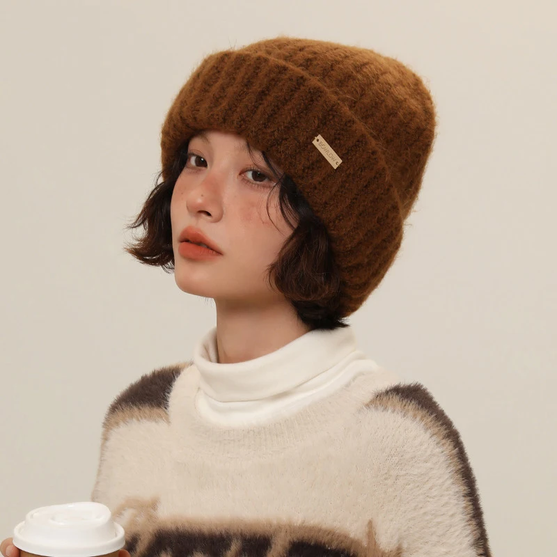 Wool Knitted Hat for Men and Women in Autumn and Winter, Warm and Cold proof, Small Face Showing, Hairline Hat
Wool Knitted Hat for Men and Women in Autumn and Winter, Warm and Cold proof, Small Face Showing, Hairline Hat