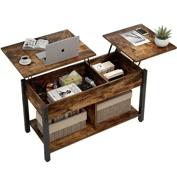 Rise-and-Fall Coffee Table Lifting Top Power Socket Charging Station Industrial Design Antique Appearance Living Room Furniture
Rise-and-Fall Coffee Table Lifting Top Power Socket Charging Station Industrial Design Antique Appearance Living Room Furniture
