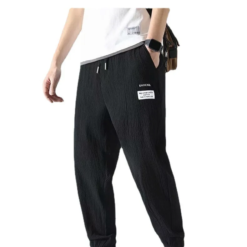 Ice Silk Men's Casual Pants Summer Thin Linen Hong Kong Sle Sports Loose Cuffed Breathable Nine Point Faion Urban Camoufl...
Ice Silk Men's Casual Pants Summer Thin Linen Hong Kong Sle Sports Loose Cuffed Breathable Nine Point Faion Urban Camoufl...