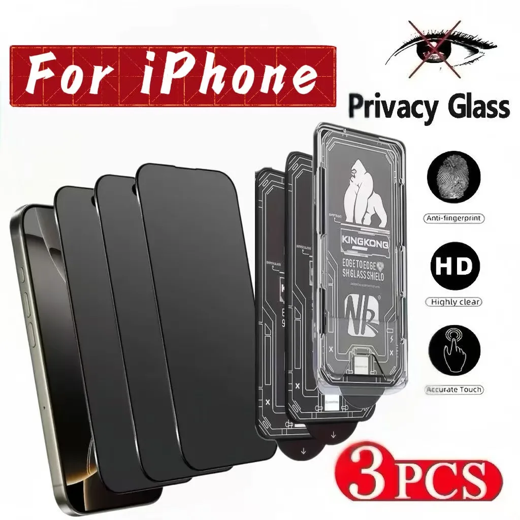 3Pcs Anti-Spy Screen Protector 9H Bubble Free Film for iPhone 17 Pro Max 16e Air 15 14 13 12
3Pcs Anti-Spy Screen Protector 9H Bubble Free Film for iPhone 17 Pro Max 16e Air 15 14 13 12