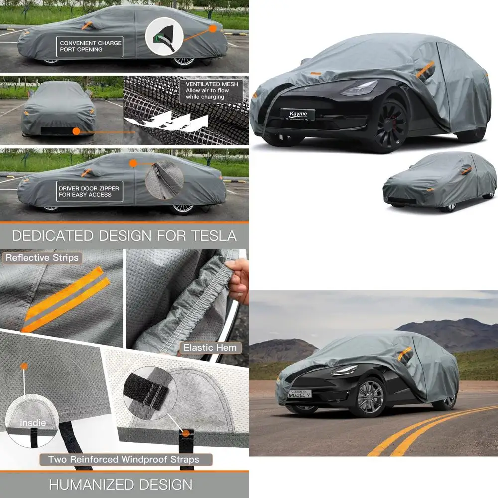 Heavy Duty Car Cover Waterproof All Weather, Custom Fit for Tesla Model Y, Outdoor SUV Cover with Charging Port and Breathable V
Heavy Duty Car Cover Waterproof All Weather, Custom Fit for Tesla Model Y, Outdoor SUV Cover with Charging Port and Breathable V