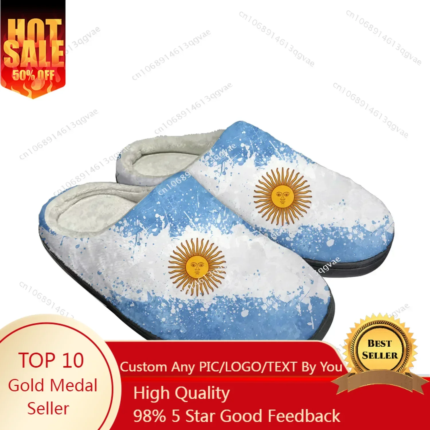 Argentine Flag Home Cotton Custom Slippers Mens Womens Sandals Argentina Plush Bedroom Casual Keep Warm Shoes Thermal Slipper
Argentine Flag Home Cotton Custom Slippers Mens Womens Sandals Argentina Plush Bedroom Casual Keep Warm Shoes Thermal Slipper