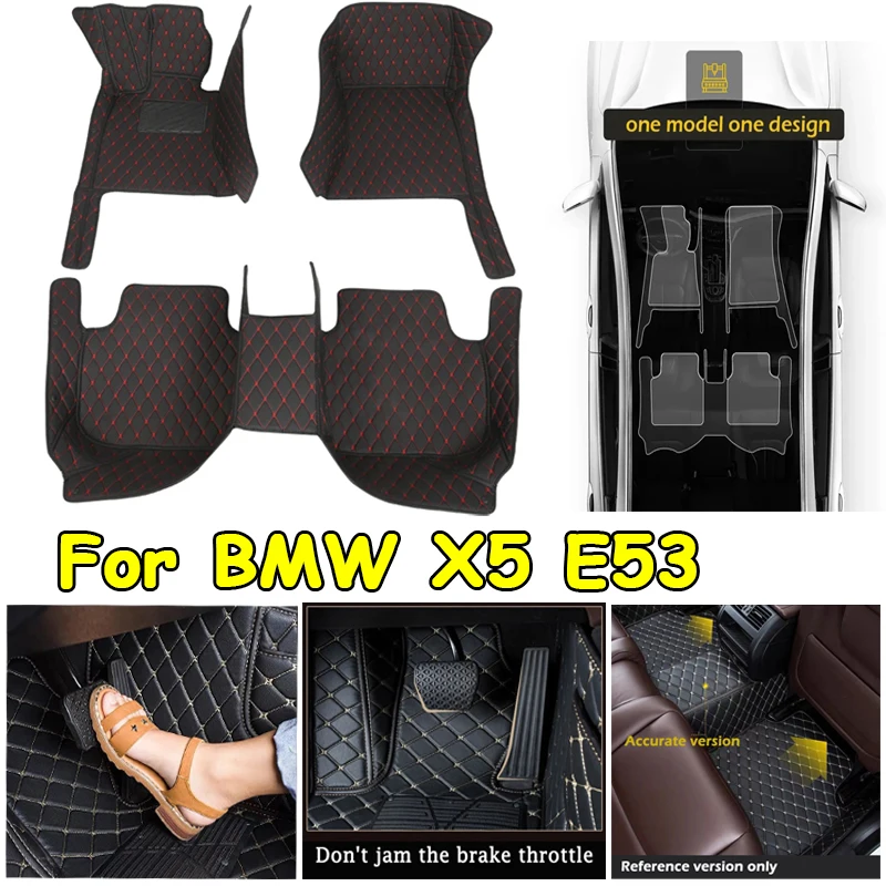 WYM Custom Car Floor Mat for BMW X5 E53 1999-2006 E70 F15 G05 2018-2023 IX 2023 Interior Details Accessories Artificial Leather
WYM Custom Car Floor Mat for BMW X5 E53 1999-2006 E70 F15 G05 2018-2023 IX 2023 Interior Details Accessories Artificial Leather