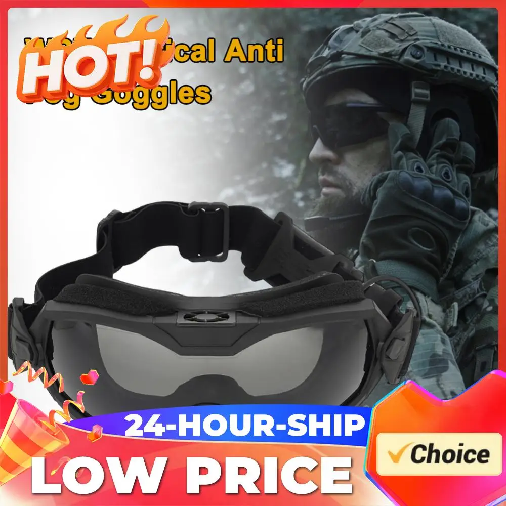 Outdoor Sports Glasses Transparent Lens Airsoft Paintball Goggles with Micro Fan Scratch-resistant Eye Protection Safety Eyewear
Outdoor Sports Glasses Transparent Lens Airsoft Paintball Goggles with Micro Fan Scratch-resistant Eye Protection Safety Eyewear