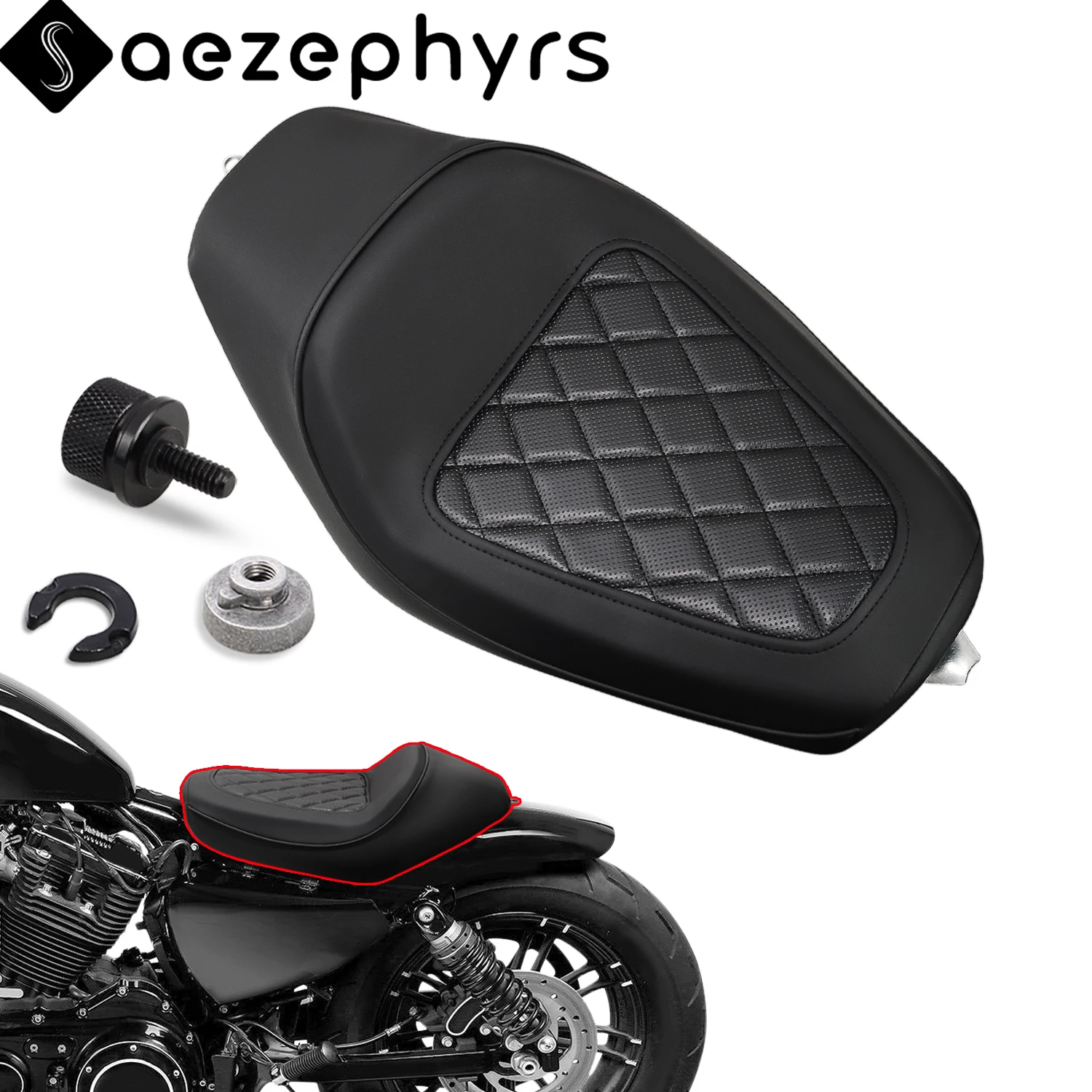 Motorcycle Front Rider Solo Seat Pad PU Leather Driver Cushion For Harley Sportster 883 1200 Iron Forty-Eight Sportster 2010-22
Motorcycle Front Rider Solo Seat Pad PU Leather Driver Cushion For Harley Sportster 883 1200 Iron Forty-Eight Sportster 2010-22