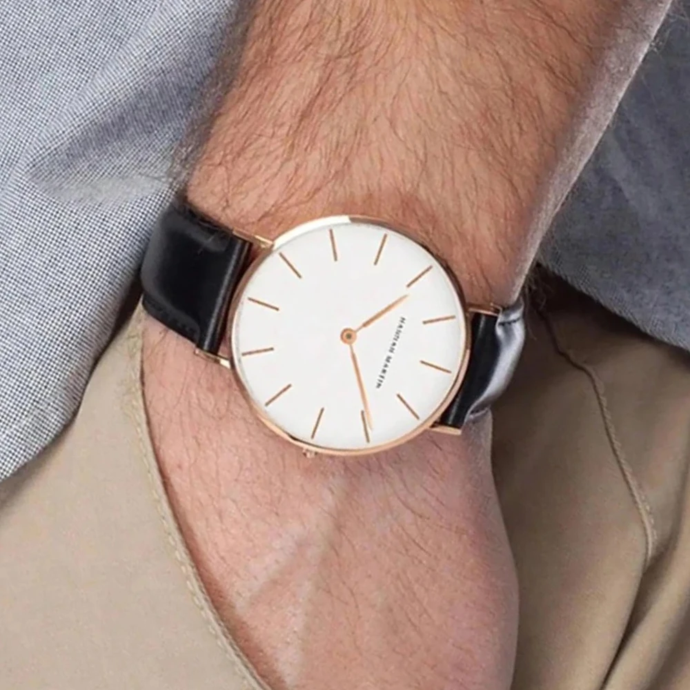 HANNAH MARTIN Top Band High Quality Quartz Watch Men Classic Simple Gold Watch Men Waterproof Fashion Japanese Movement Clock
HANNAH MARTIN Top Band High Quality Quartz Watch Men Classic Simple Gold Watch Men Waterproof Fashion Japanese Movement Clock