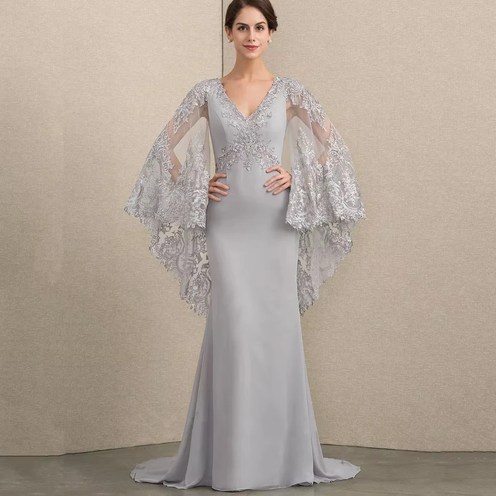 Customized Vintage Mermaid Mother of Bride Dresses V Neck Lace Formal Occasion Gown Applique Robes Wedding Party Dresses
Customized Vintage Mermaid Mother of Bride Dresses V Neck Lace Formal Occasion Gown Applique Robes Wedding Party Dresses