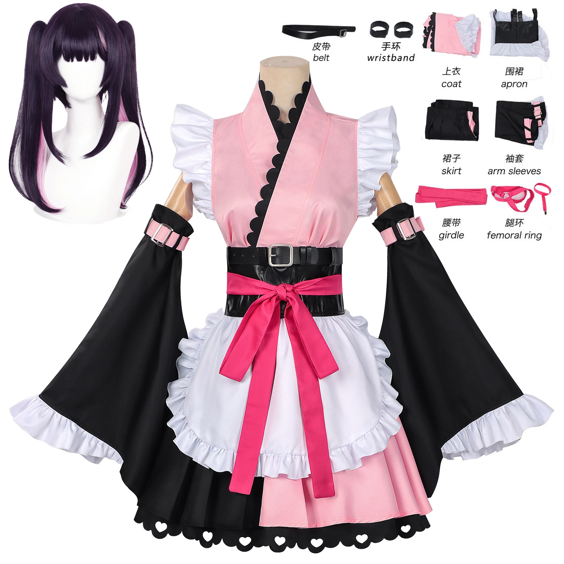 Cosmic Princess Kaguya Komazawa Noi Cosplay Costume Japanese Style Cherry Blossom Print Shoulder Sleeve Stage Performance Outfit
Cosmic Princess Kaguya Komazawa Noi Cosplay Costume Japanese Style Cherry Blossom Print Shoulder Sleeve Stage Performance Outfit