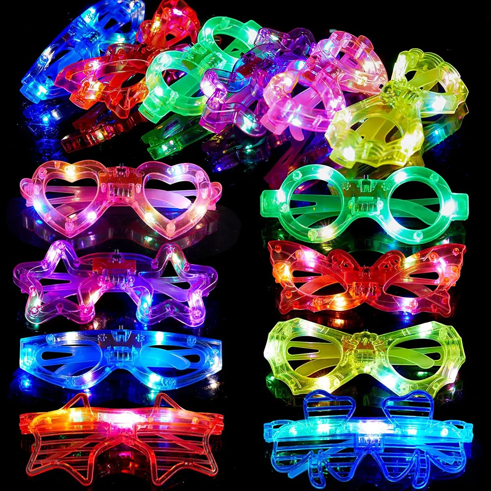 Glow In The Dark Party Supplies Led Glasses For Kids Adults 8 Shapes Light Up Glasses Halloween Christmas New Year Party Favors
Glow In The Dark Party Supplies Led Glasses For Kids Adults 8 Shapes Light Up Glasses Halloween Christmas New Year Party Favors