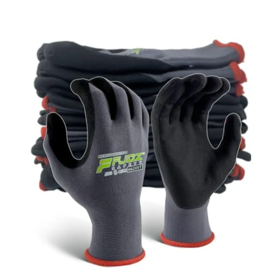 Work Gloves Micro Nitrile Coated12 Pairs Ultra-light Breathable Touchscreen Seamless Knit Nylon Glove
Work Gloves Micro Nitrile Coated12 Pairs Ultra-light Breathable Touchscreen Seamless Knit Nylon Glove