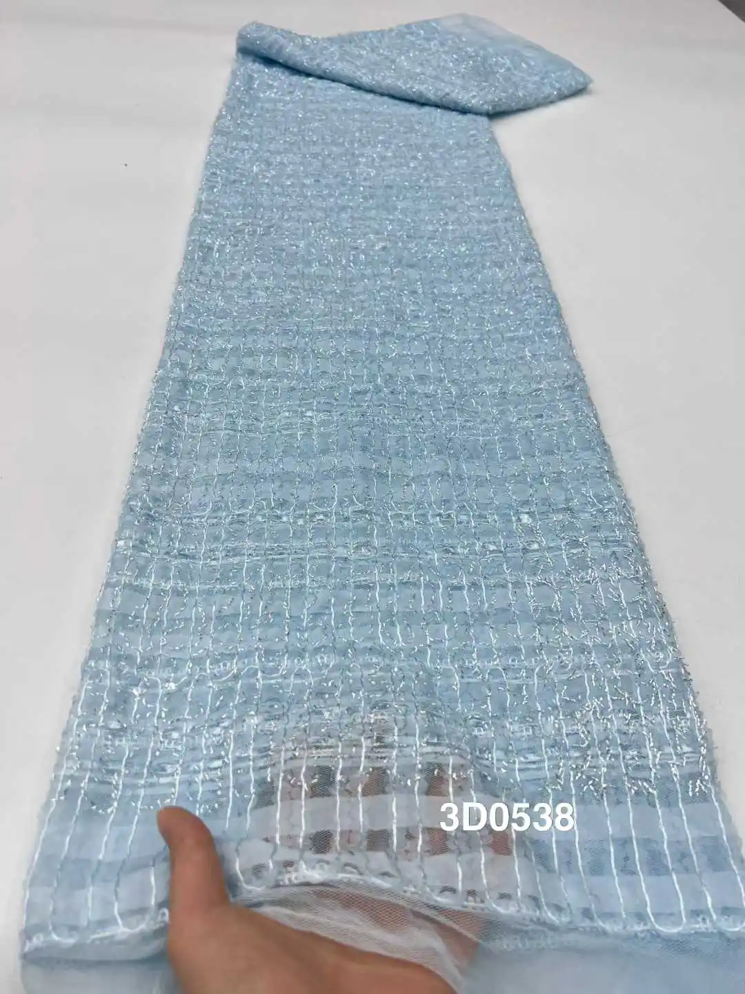 New Design High Quality 2025 African Nigerian Tulle Lace Fabric Embroidery Party Dress Sequins French Net Mesh Fabric For Sewing
New Design High Quality 2025 African Nigerian Tulle Lace Fabric Embroidery Party Dress Sequins French Net Mesh Fabric For Sewing