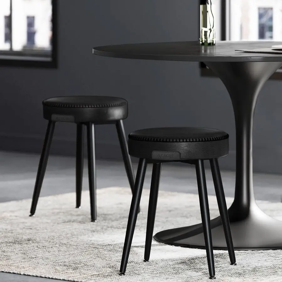 EKHO Collection Dining Chairs Stools Set of 2, Upholstered Kitchen Chairs, Vanity Stools, Synthetic Leather with Stitching, Mid
EKHO Collection Dining Chairs Stools Set of 2, Upholstered Kitchen Chairs, Vanity Stools, Synthetic Leather with Stitching, Mid